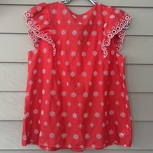 Loft eyelet summer top